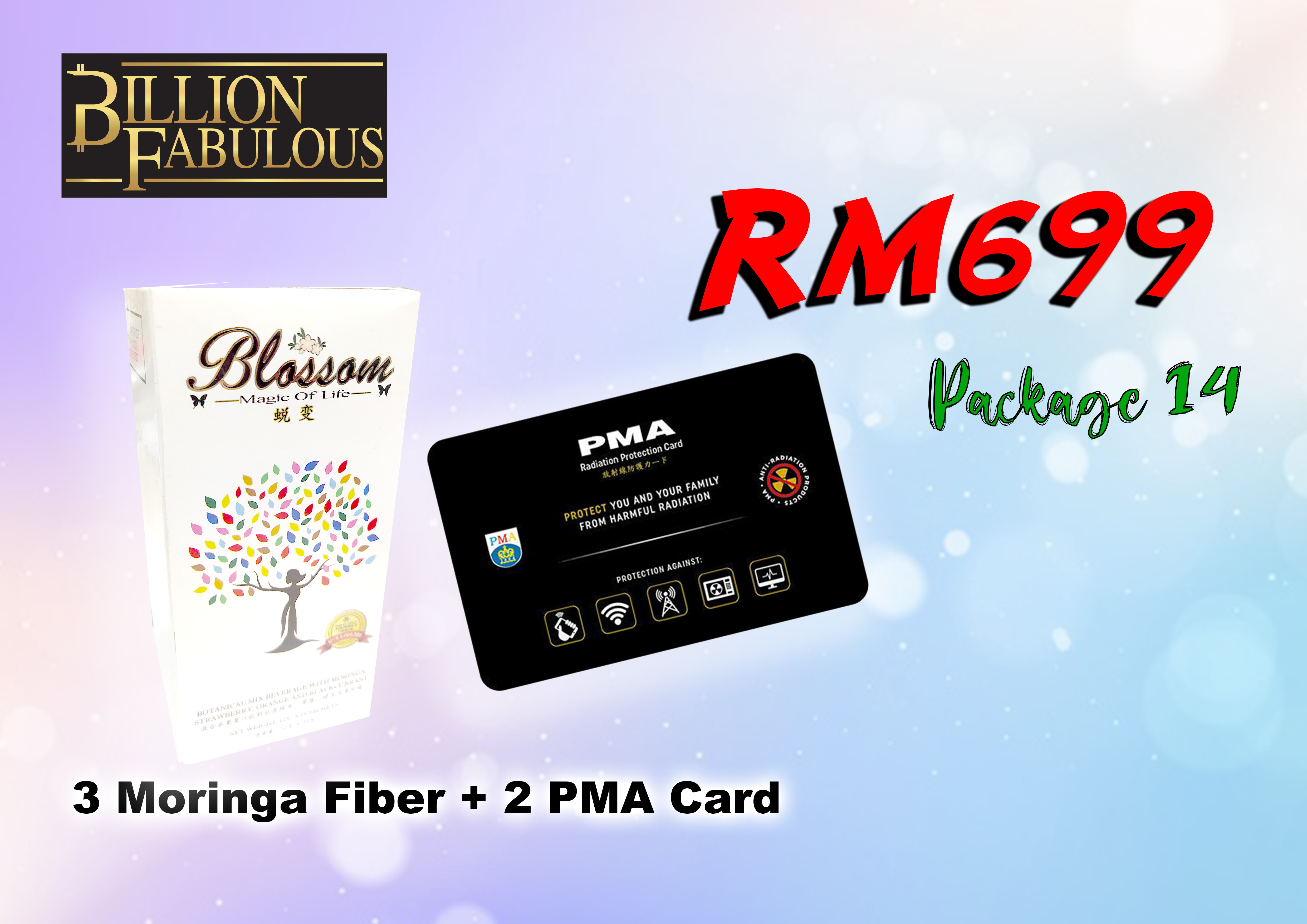 Moringa Fiber + PMA Card